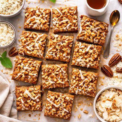 Image of Maple Oat Coconut Bars
