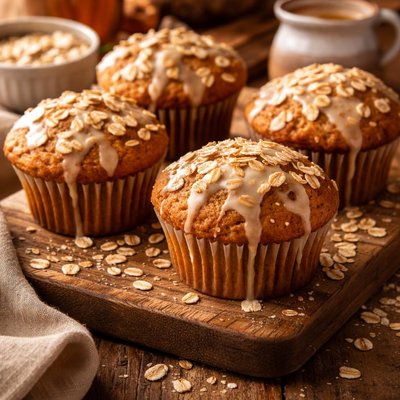 Image of Maple Oat W Glaze Muffins