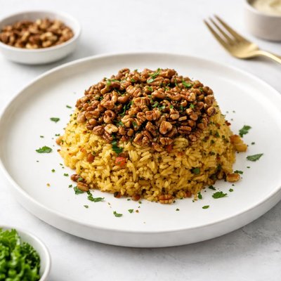 Image of Maple Pecan Crusted Curry Rice