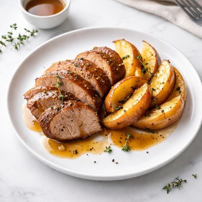 Image of Maple Pork and Apples