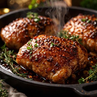 Image of Maple Roasted Chicken Thighs