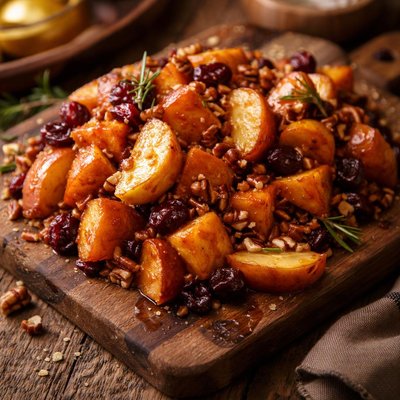 Image of Maple Yams with Apples Cranberries