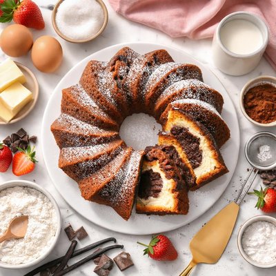 Image of Marble Bundt Cake