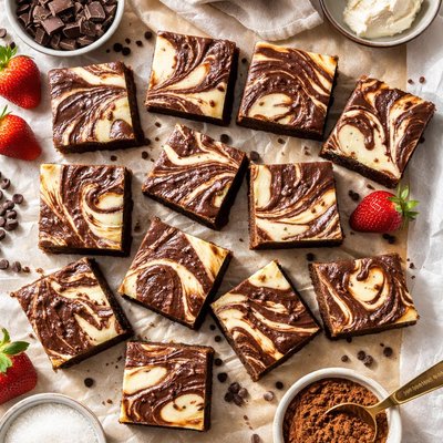 Image of Marbled Cheesecake Brownies