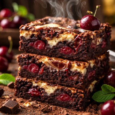 Image of Marbled Cherry Brownies