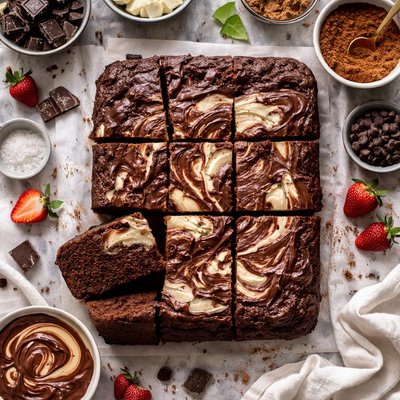 Image of Marbled Chocolate Mud Cake