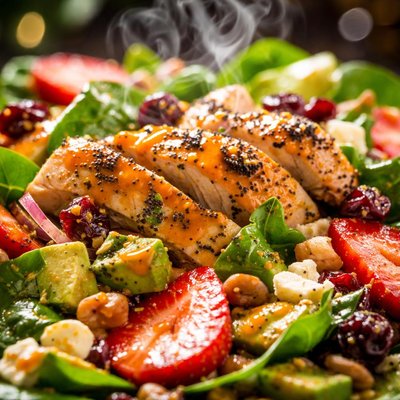 Image of March Forth Salad with Orange Poppy Seed Vinaigrette