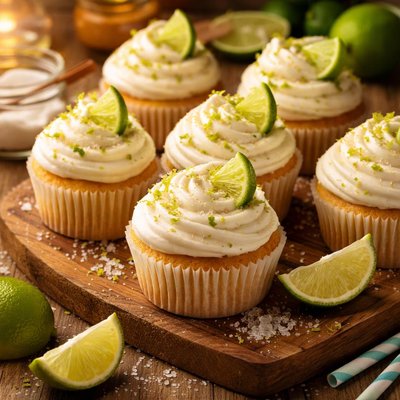 Image of Margarita Cupcakes with Key Lime Icing