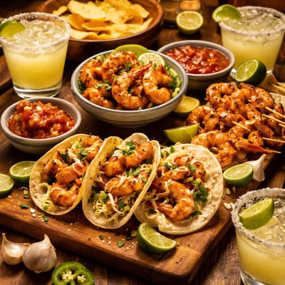Image of Margaritas and Shrimp All Around