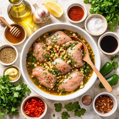 Image of Marinade for Charcoal Grilled Chicken