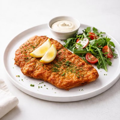 Image of Marinated and Crumbed Pork Schnitzel