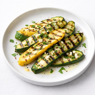 Image of Marinated and Grilled Zucchini and Summer Squash