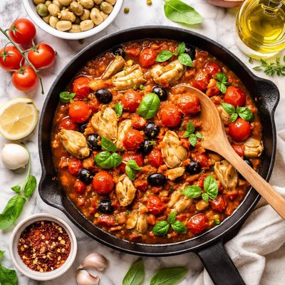 Image of Marinated Artichoke Tomato Sauce