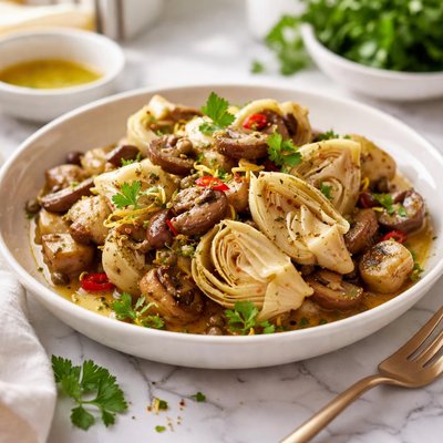 Image of Marinated Artichokes and Mushrooms