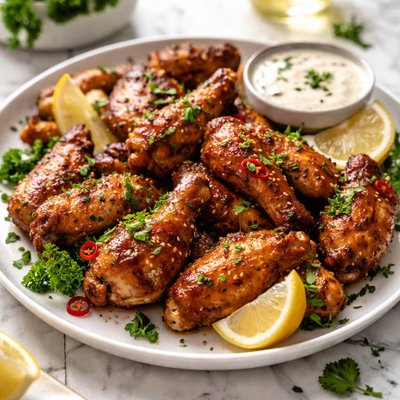 Image of Marinated Baked Chicken Wings