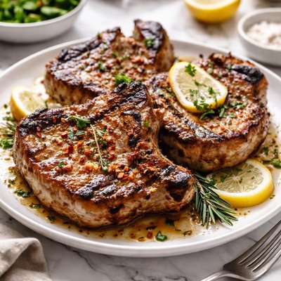 Image of Marinated Broiled or Grilled Pork Chops
