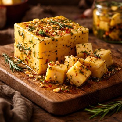 Image of Marinated Cheddar Cheese Block