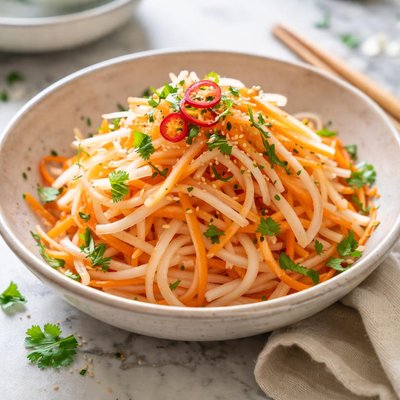 Image of Marinated Daikon and Carrot Salad Namasu