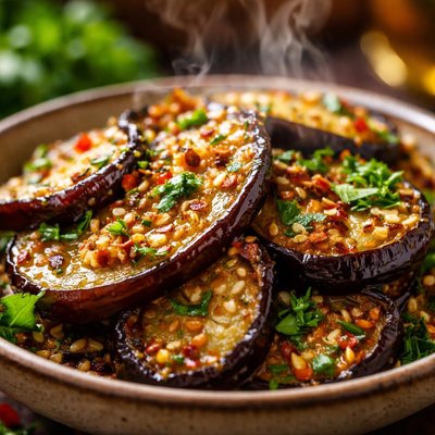 Image of Marinated Eggplant Aubergine