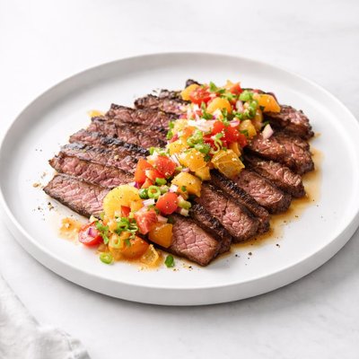 Image of Marinated Flank Steak with Citrus Salsa