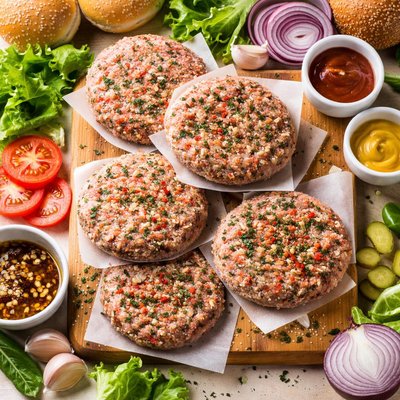 Image of Marinated Frozen Hamburgers