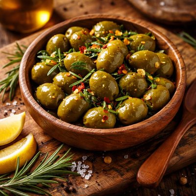 Image of Marinated Green Olives
