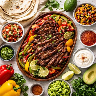 Image of Marinated Grilled Beef Fajitas
