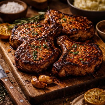 Image of Marinated Grilled Pork Chops