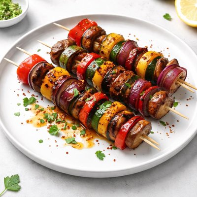 Image of Marinated Grilled Veggie Kebabs