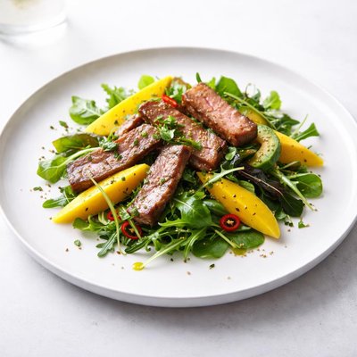 Image of Marinated Lamb and Mango Salad
