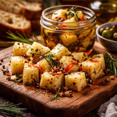 Image of Marinated Manchego Cheese