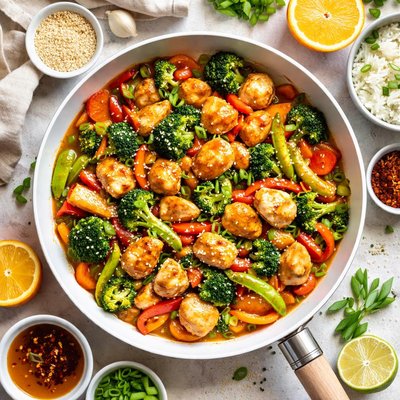 Image of Marinated Orange Stir Fry Chicken