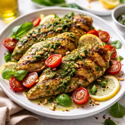 Marinated Pesto Chicken Recipe