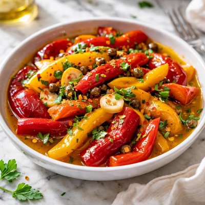 Image of Marinated Roasted Peppers