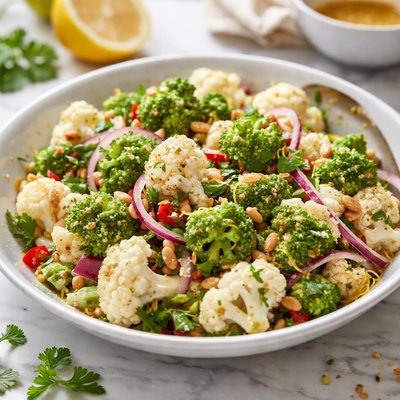 Image of Marinated Romanesco and Cauliflower Salad