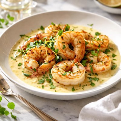 Image of Marinated Shrimp with Champagne Beurre Blanc