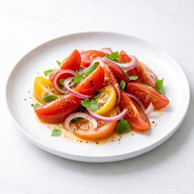 Image of Marinated Tomatoes with Onions