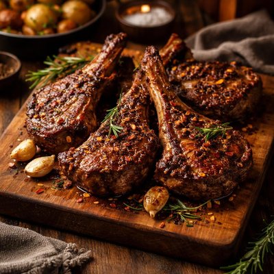 Image of Marinated Venison Chops