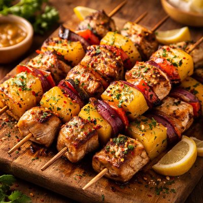 Image of Marlin Pineapple Kabobs