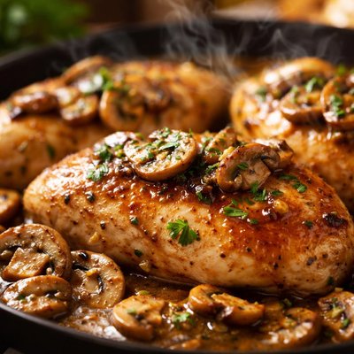 Image of Marsala Chicken Breasts with Mushrooms