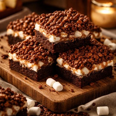 Image of Marshmallow Crunch Brownie Bars