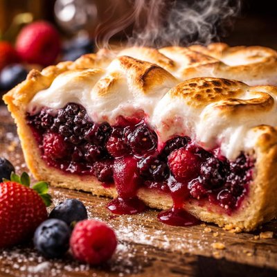 Image of Marshmallow Mixed Berry Pie