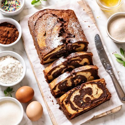 Image of Marvelous Marble Cake Parve