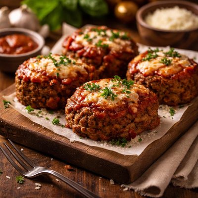 Image of Marvelous Mini Meatloaves Italian Style