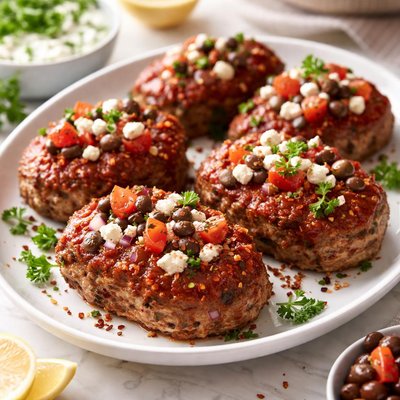 Image of Marvelous Mini Meatloaves Mediterranean Style