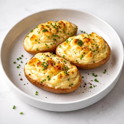 Image of Mascarpone and Chives Mashed and Baked Potatoes