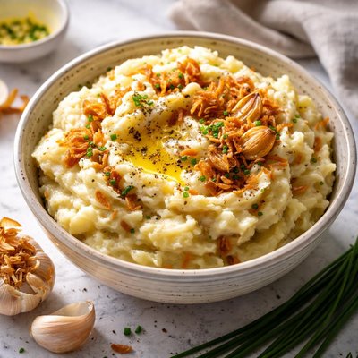 Image of Mashed Garlic Onion Potatoes