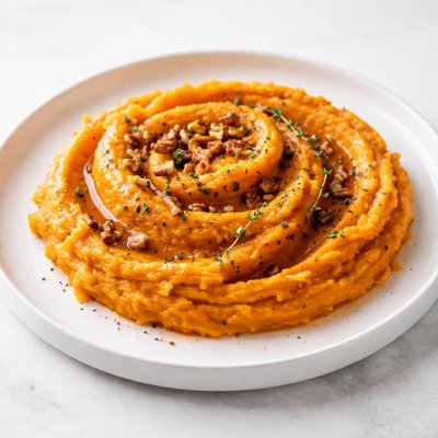 Image of Mashed Maple Bourbon Sweet Potatoes