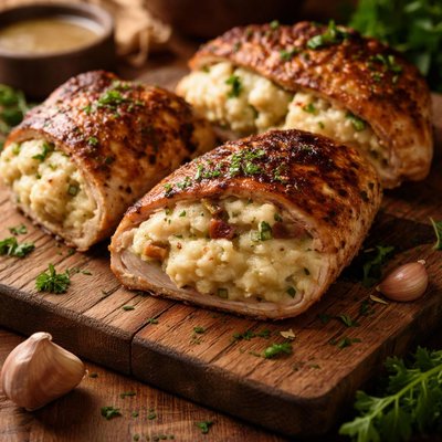 Image of Mashed Potato Stuffed Chicken