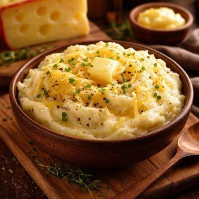 Image of Mashed Potatoes with Jarlsberg Cheese